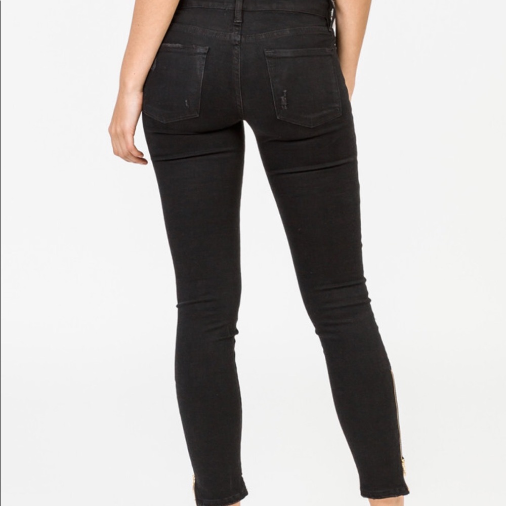 Frame - Le Skinny de Jeanne Black Jeans Size 24 - Picture 7 of 8